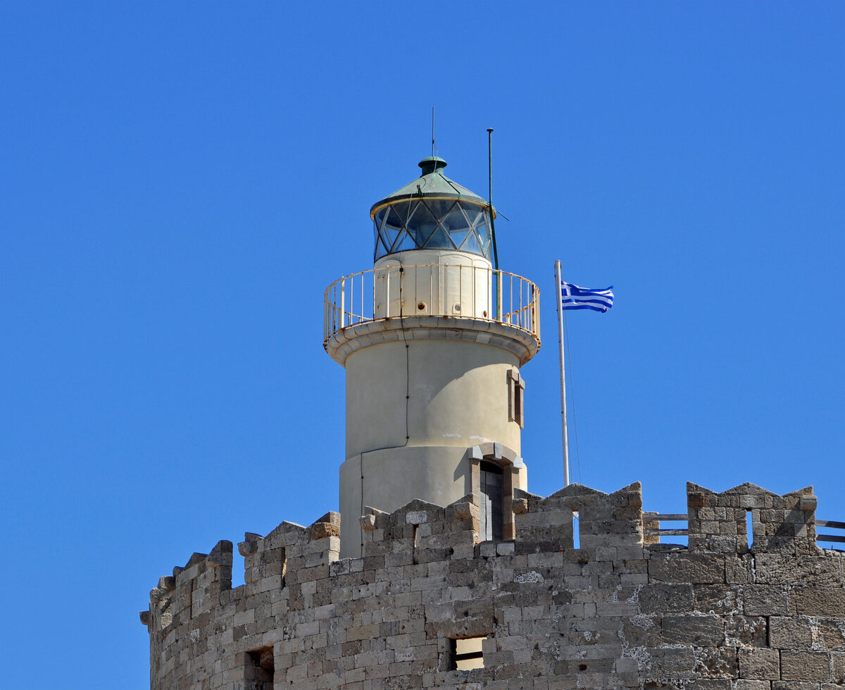 Ansicht von Rhodos – Mandraki Port
