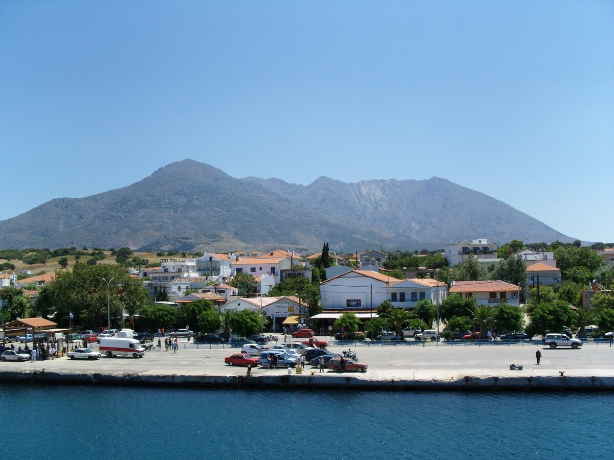 Ansicht von Samothraki – Port Kamariotissa