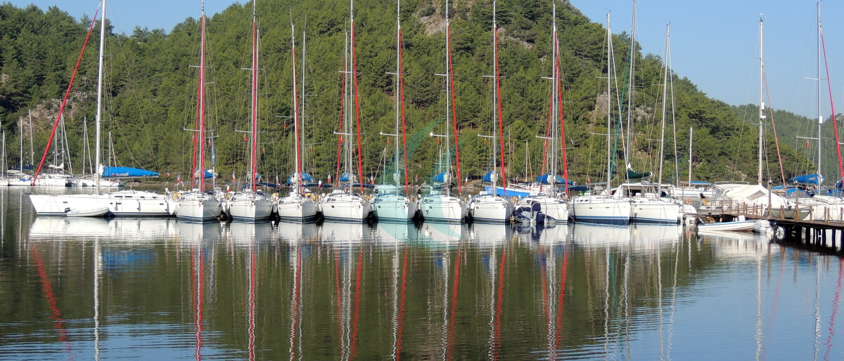 Kızkumu-Sandriegel in der Bucht von Orhaniye